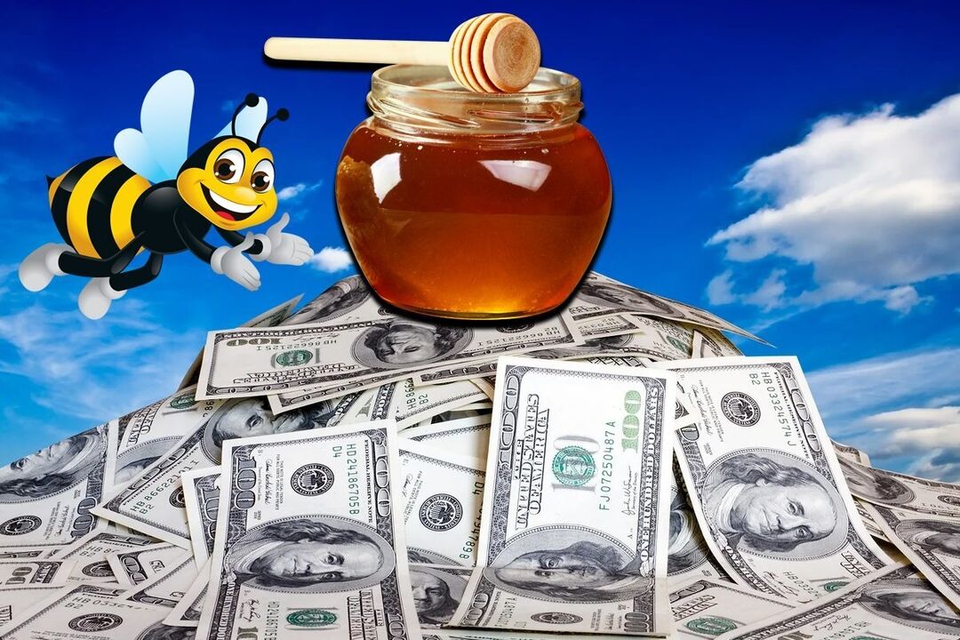 billete de miel para retirar dinero